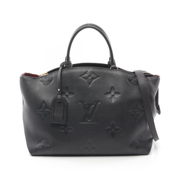 LOUIS VUITTON Grand Palais MM Handbag Leather Empreinte Black - Picture 1 of 8